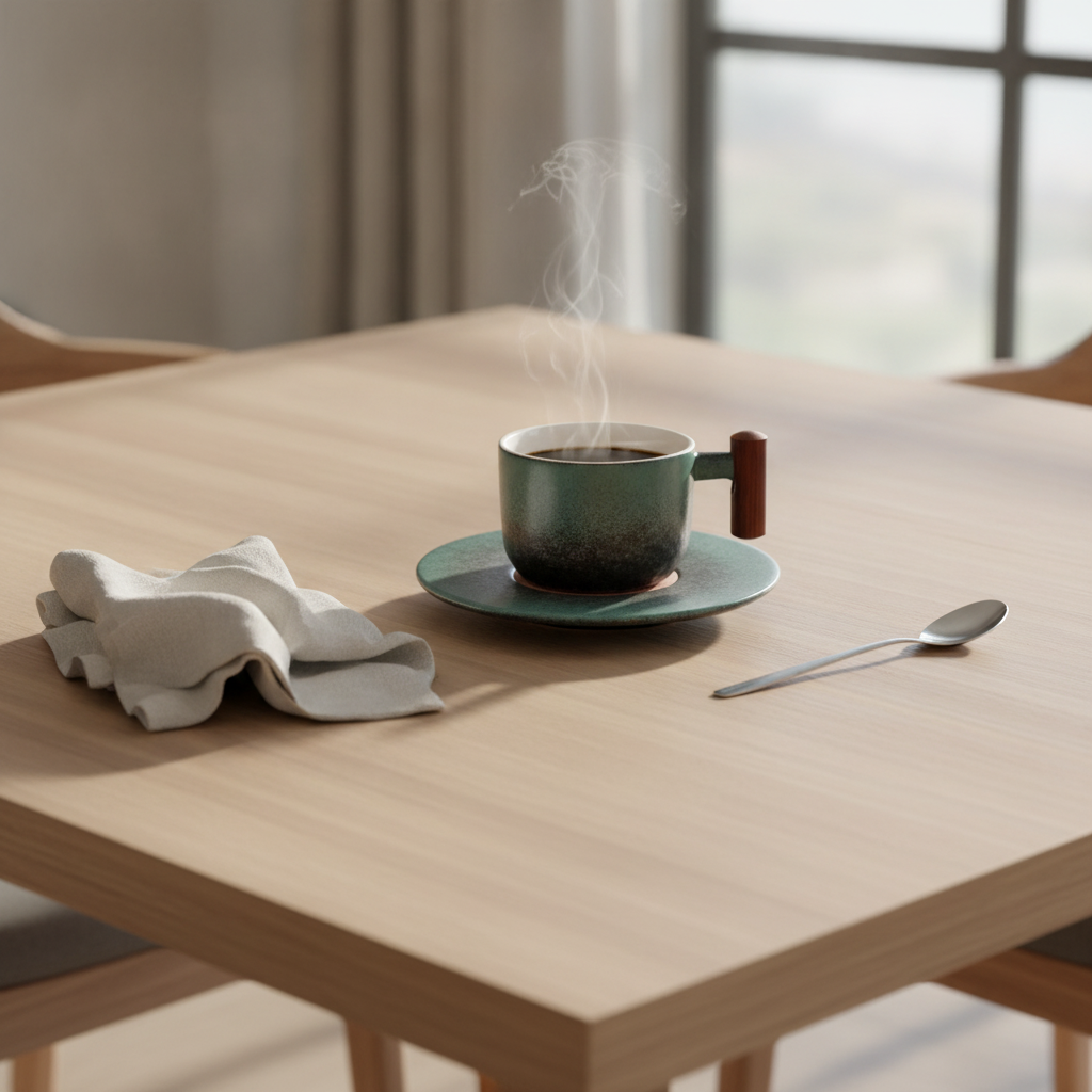 [IA] Green cup saucer set / 130ml | 2-clean-context